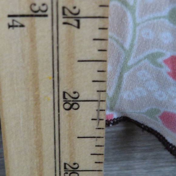 ING* Women's Oversized Split Sleeves V-Neck Tie Back Curved Hem Floral Blouse~3X - Picture 11 of 13